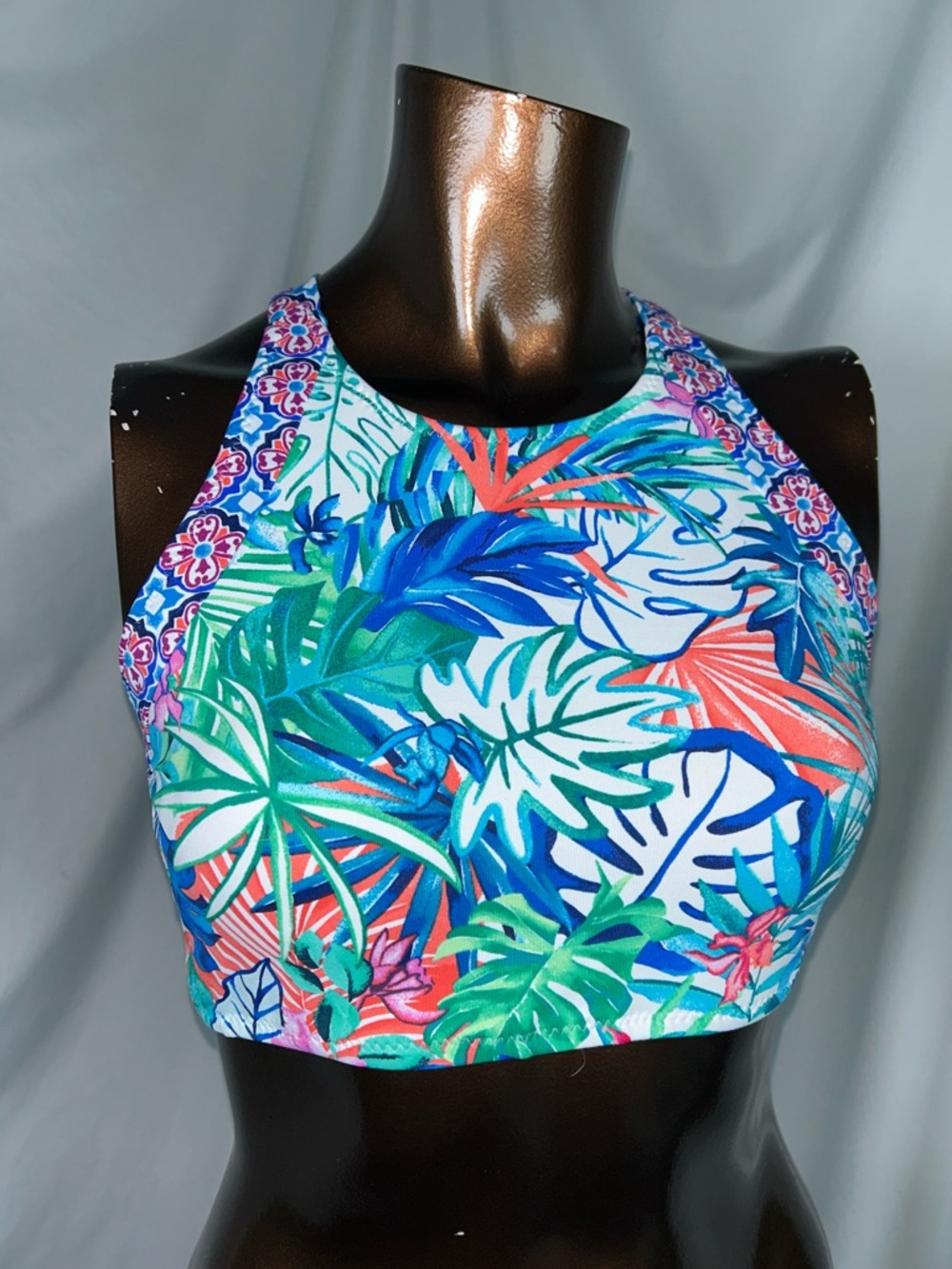 Tommy Bahama Maria’s Palm Party reversible Bikini Top - Small - New